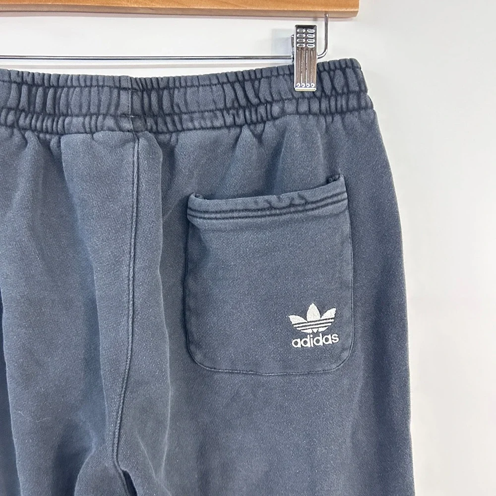 Adidas Originals Big Trefoil Sweatpants Mens M Black White Joggers Streetwear
